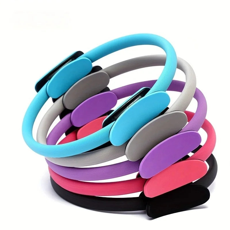 [Fitness Ring] Monochrome Fitness Ring | Yoga Pilates Ring for Home Exercise, Resistance Elastic Gym Workout, Body Stretch Ring