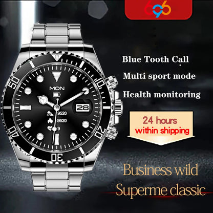 Smart Watch Blue Tooth Call Message Display DIY Wallpaper Heartrate Blood Pressure Sports Smartwatch Women Men Waterproof Music