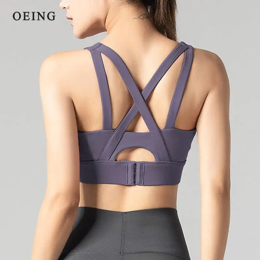 Women Sports Bra Push Up Underwear Fitness Yoga Tank Crop Top Bras Athletic Vest Female Gym Shirt Sport Running Sportswear