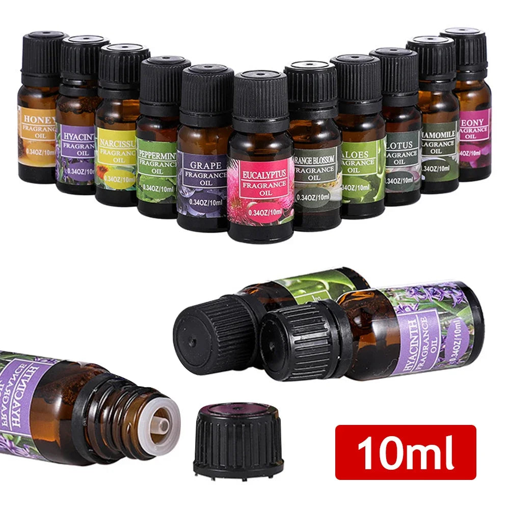 10ML Air Freshener Natural Plant Aromatherapy Essential Oil Air Conditioning Perfume Refill Aroma Diffuser Fragrance Humidifier