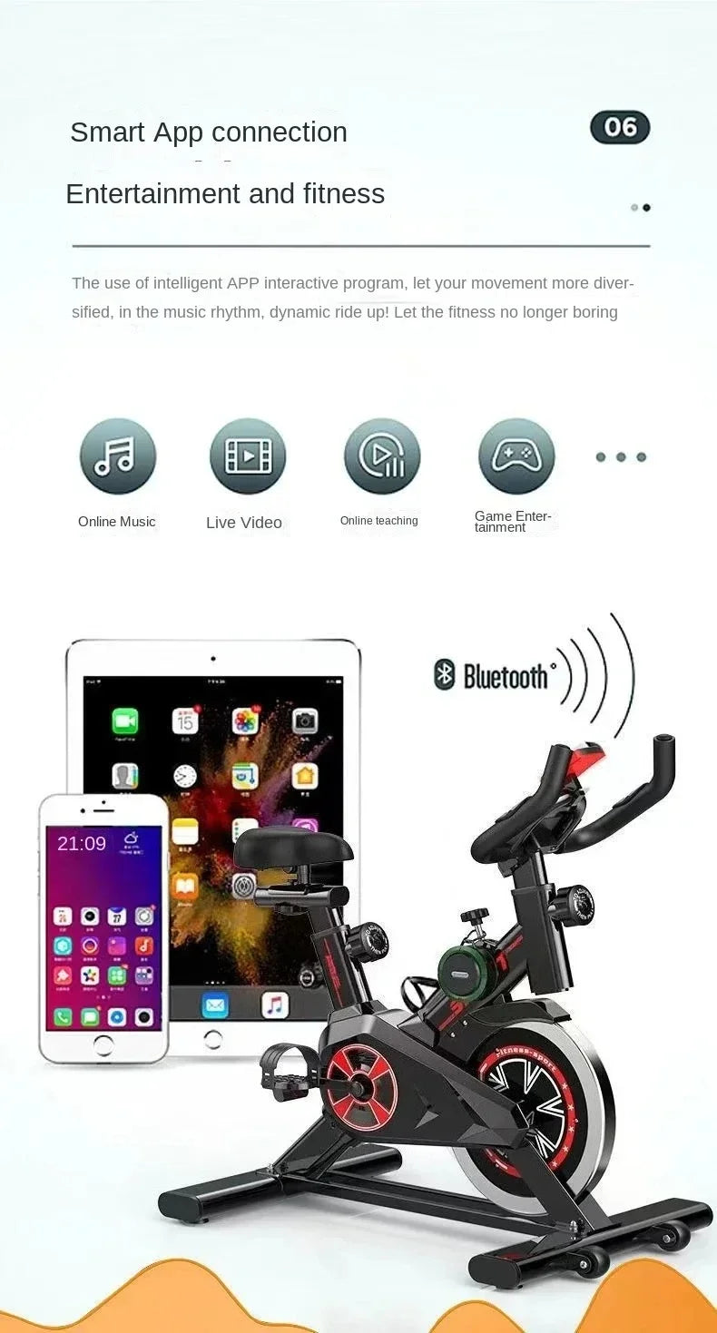 Silent Smart Power Bike for Indoor Exercise - Weight Loss and Fitness Solution for Home Use, Perfect for a Healthy Lifestyle