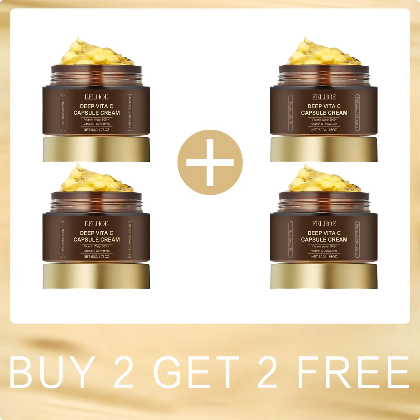 EELHOE Nicotinamide Facial Lightening Cream for Face Moisturizer Repair Brightening Skin Care Products Vitamin C Cream Capsules