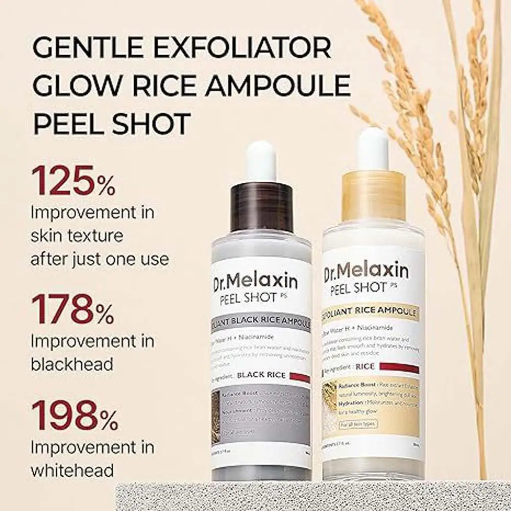 Exfoliating Toner, Natural Rice Extract, Gentle Hydration, Black Rice Ampoule 80ml Deep Skincare Solution
