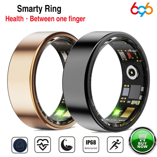 New Health Smart Ring Couple Sports Fitness 24H Heart Rate Sleep Monitoring IP68 Waterproof Men Women Care For Family