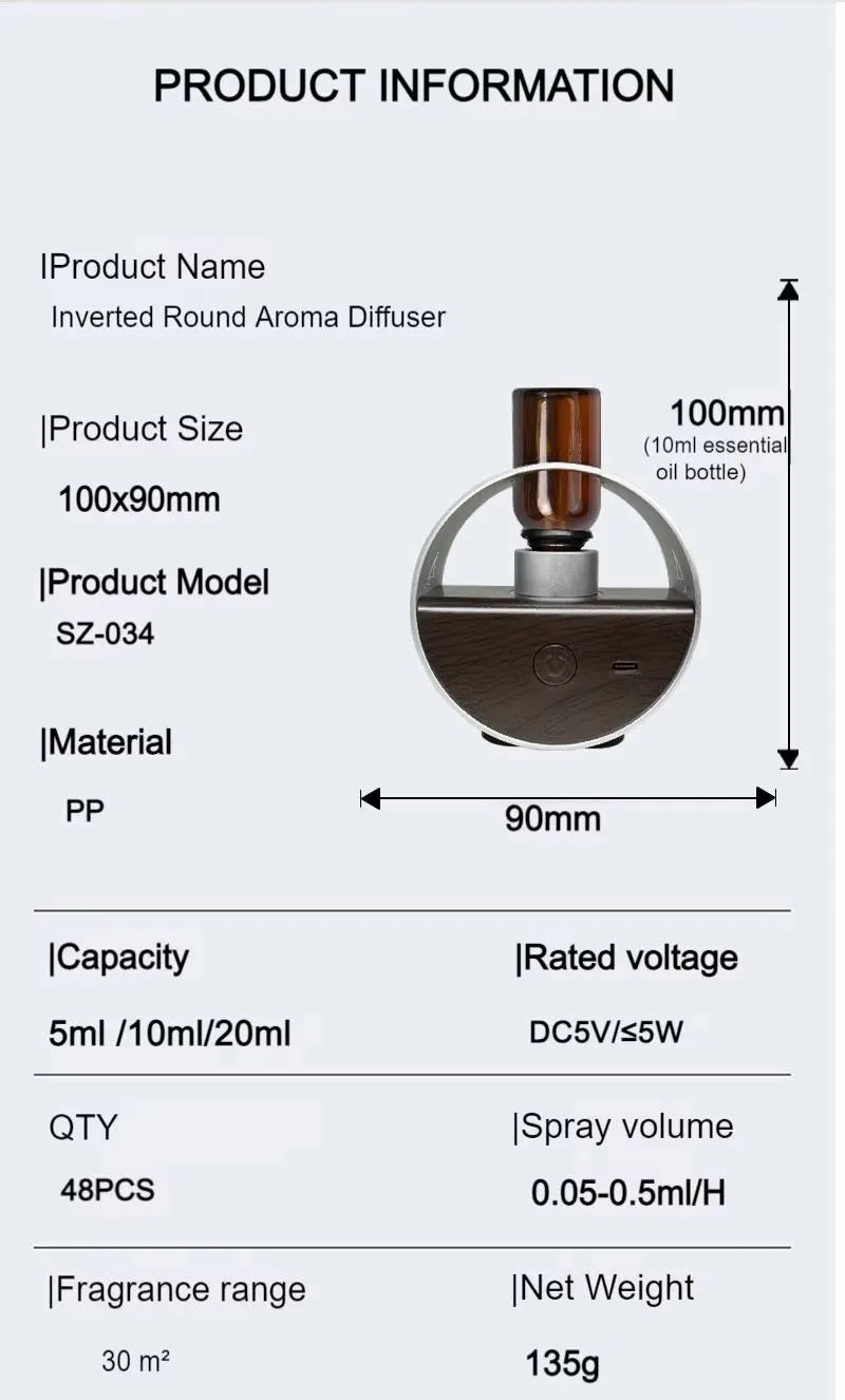 Air Purifier Aromatherapy Room Aroma Diffusers Essential Oil Diffuser Air Fresher Sensor Intelligence Scent Machine