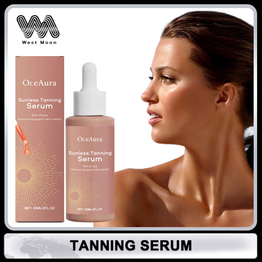 Self Tanner Water Serum for Face Body Skin Natural Sunless Outdoor Accelerator Prevent Dryness Natural Tanning Boosting Essence