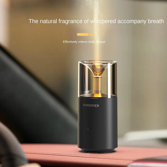 Cross-Border Home Aromatherapy Machine USB Desktop Automatic Fragrance Air Hydration Small Humidifier Artificial Flame Diffuser