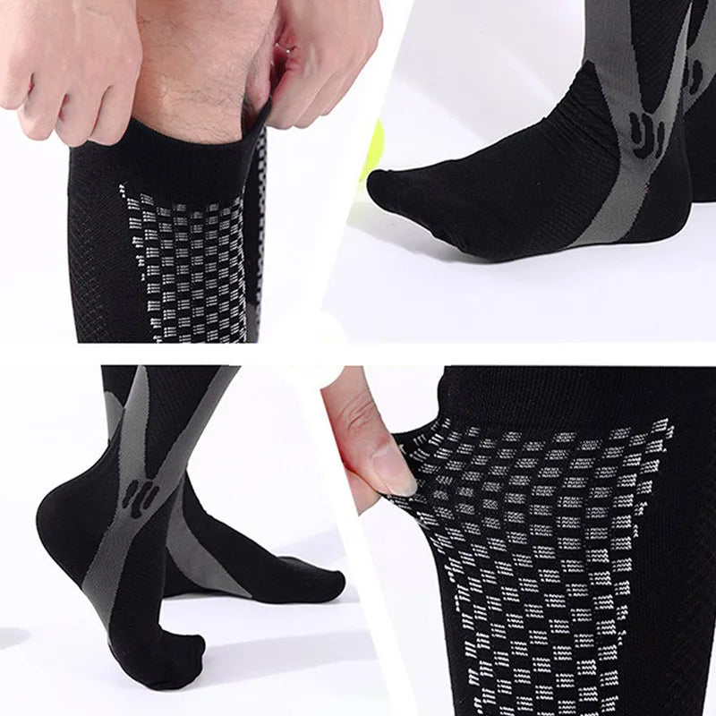 Compression Socks Running Sports Socks Medical Nursing 20-30mmhg for Flight Travel Pregnancy Edema Diabetes Varicose Veins Socks