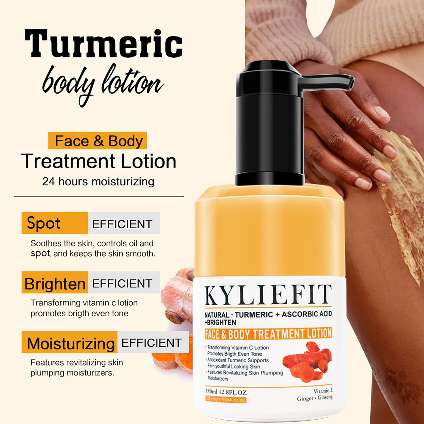 AILKE Natural Turmeric Skin Care Range, Lightening, Cleaning Skin, Moisturizes, Remove Acne and Pimples, Refining Pores