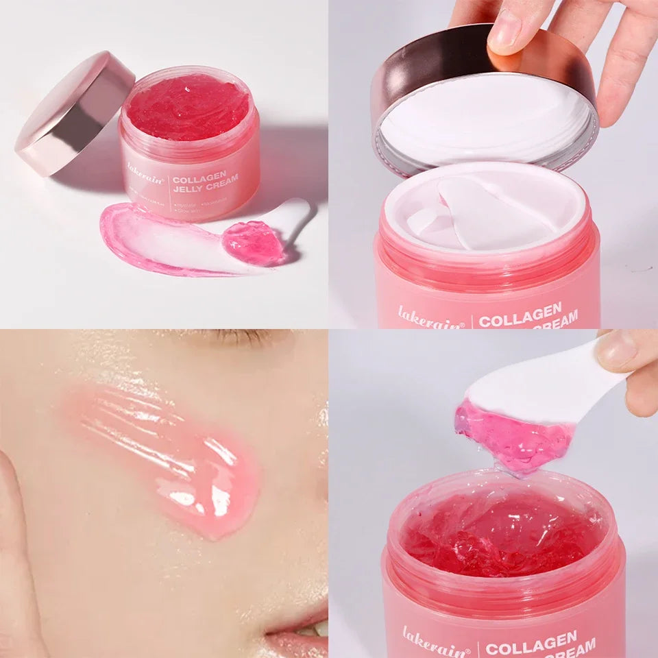 Collagen Jelly Cream Enhances Skin Barrier Moisture 24-hour Facial Shine Natural Ingredient Korean Face Care Products