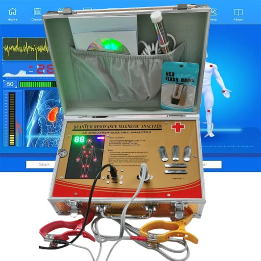 Multiple Test Quantum Weak Magnetic Resonance Body Analyzers Sub-Health Diagnostic Machine by Detection stick and wrist clip