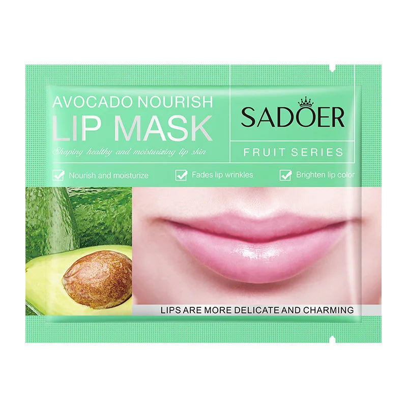 30pcs Fruits Lip Mask Moisturizing Anti-wrinkle Collagen Lip Patches Plump Lips Beauty Skincare Lips Pads Lipmask Skin Care