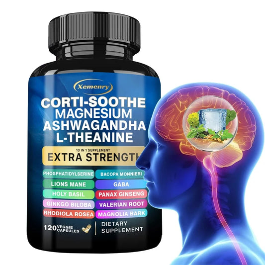 Corti-Soothe Supplement - Supports Adrenal Health, Regulates Cortisol, Promotes Relaxation, Increases Energy Levels, Gluten-free