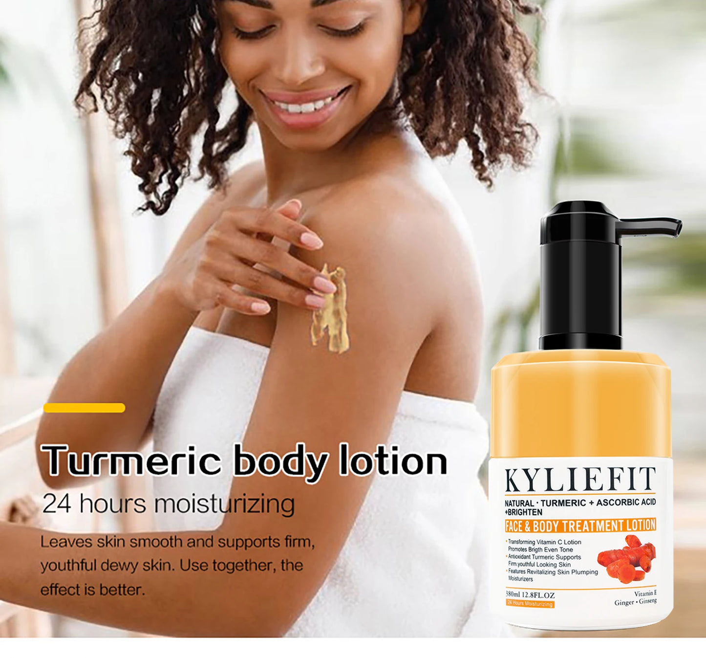 AILKE Natural Turmeric Skin Care Range, Lightening, Cleaning Skin, Moisturizes, Remove Acne and Pimples, Refining Pores