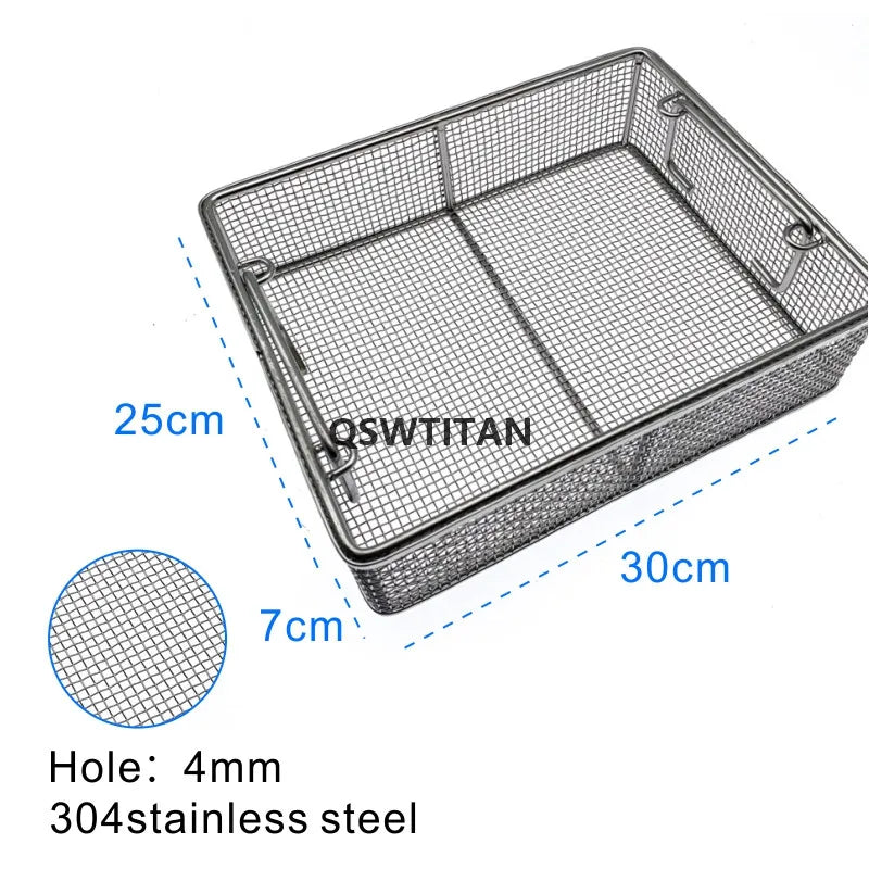 Sterilizing Basket Sterilization Box Stainless Steel Disinfection Net Surgical Operating Instrument Autoclave