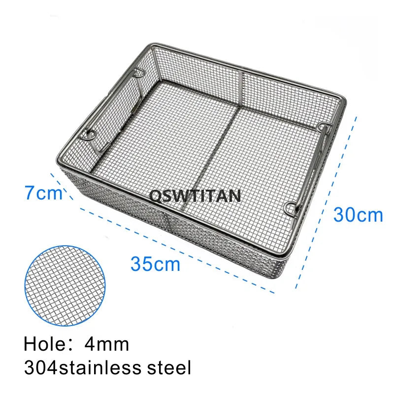 Sterilizing Basket Sterilization Box Stainless Steel Disinfection Net Surgical Operating Instrument Autoclave