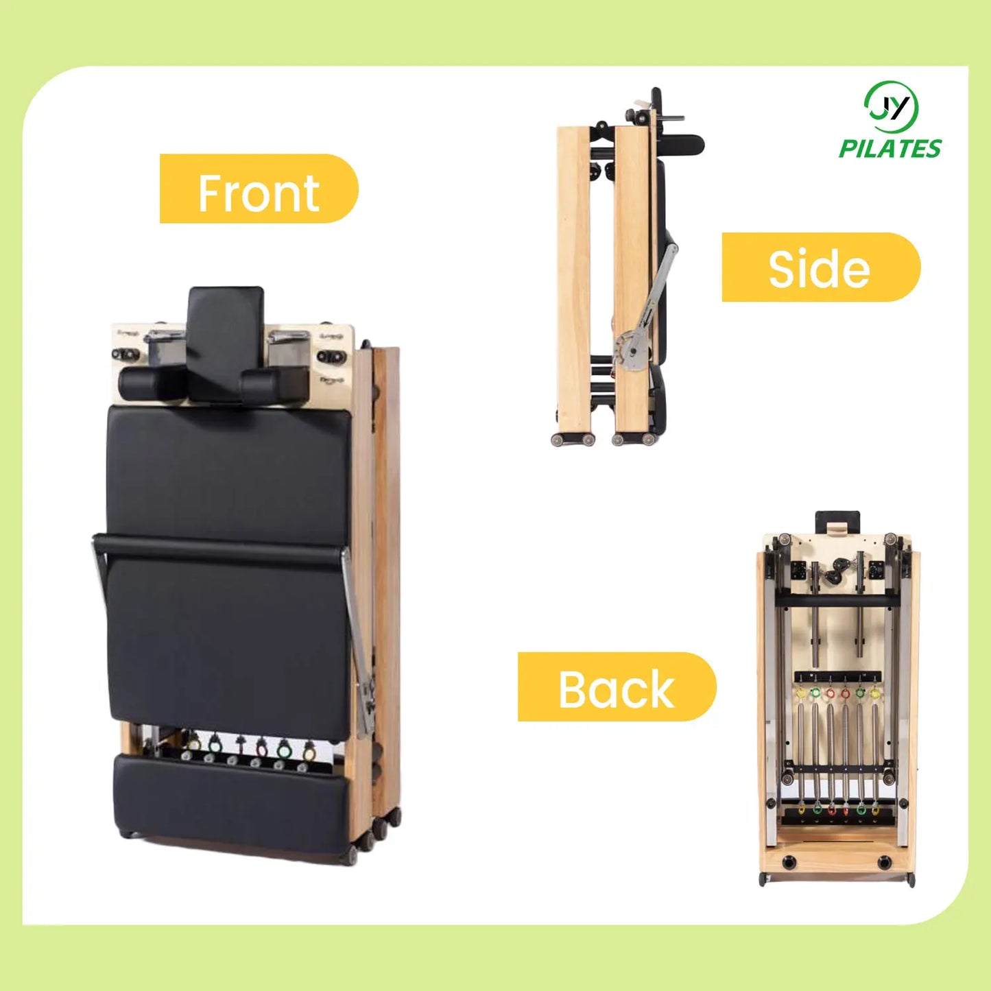 High Quality Home Folding Pilates Reformer Factory Direct Hot Sale Folding Pilates Reformer Fitness Gym Folding Pilates Reformer