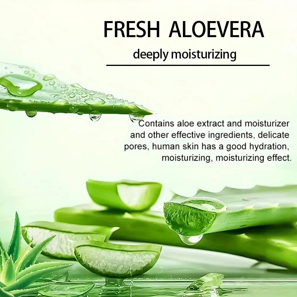 Aloe Vera Deep moisturizing cream, effectively locks in moisture and sooth skin, suitable for all skinall skin types, men and wo