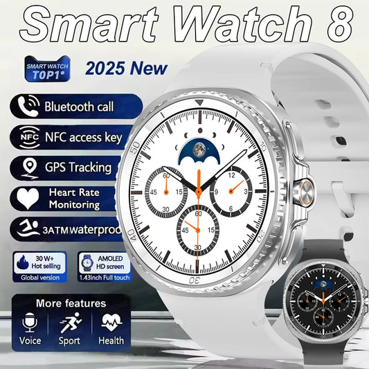 NEW Health monitoring Smart Watch 46mm1.43inch AMOLED Screen IP68 Waterproof Heart Rate Monitor blood pressure Sport SmartWatch