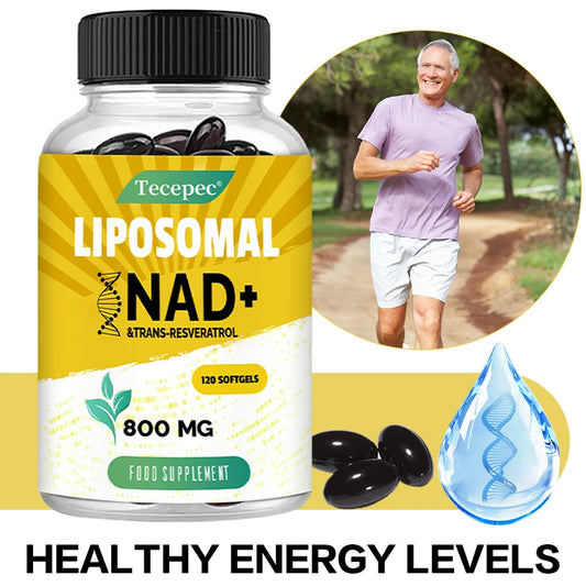 Liposomal NAD+ Supplement 800mg - Balance Energy Levels and Metabolic Health - NAD Supplement for Anti Aging