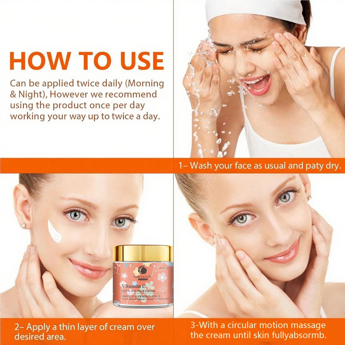 Face Cream Natural Moisturizing Care Cream Organic Sunflower Seed Oil Moisturizing High Content Vitamin Antioxidant Cream Light Texture Absorbs Sensitive Skin