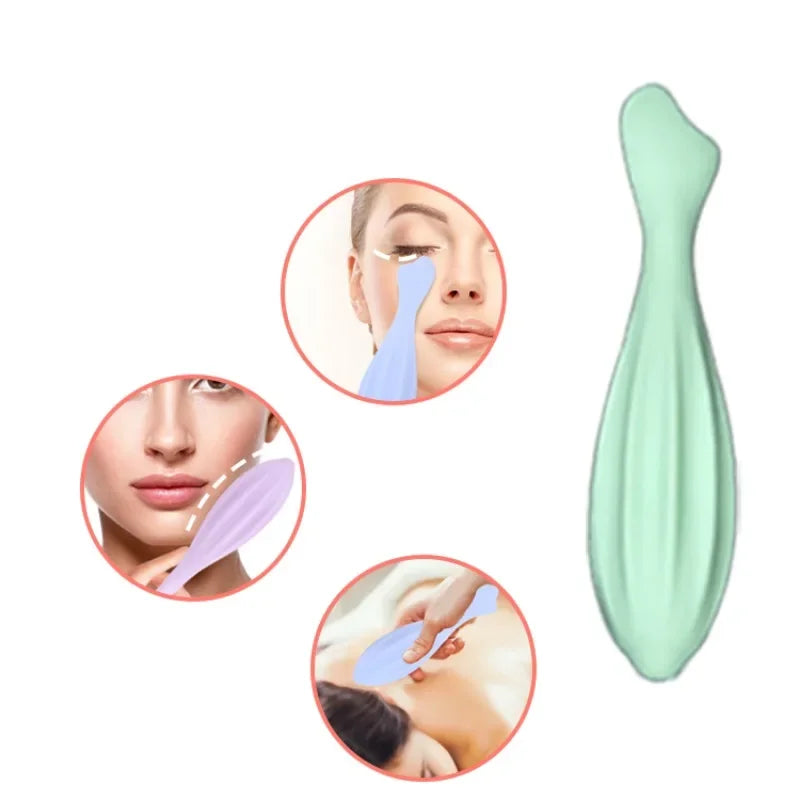 Face Roller for Face and Eye Face Beauty Roller Skin Care Tools Gua Sha Massage Silicone Roller Beauty