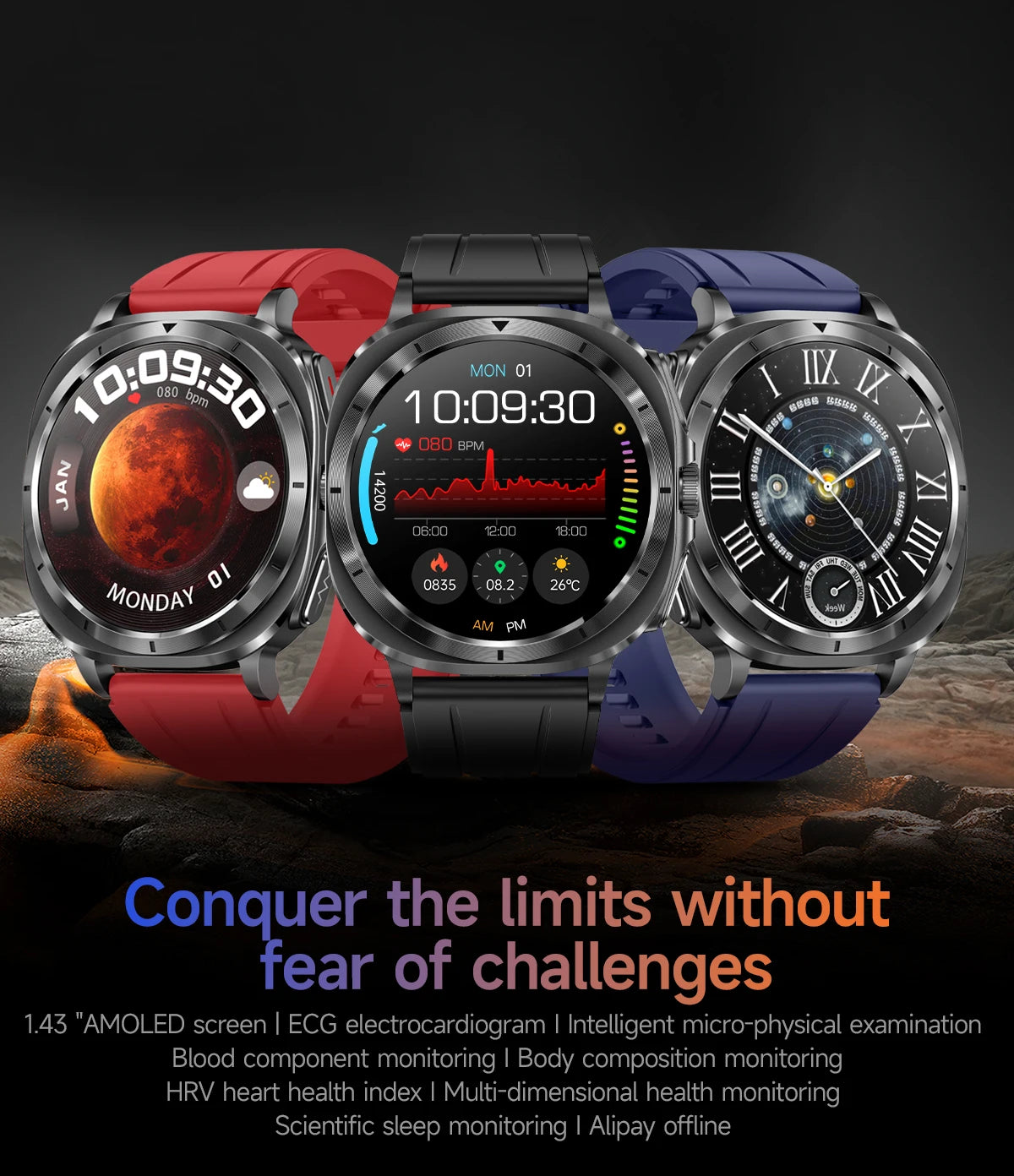 2025 NEW Health monitoring ECG+PPG Smart Watch Uric Acid Blood fat Blood Pressure High Precision Analysis Smart Watch Voice call