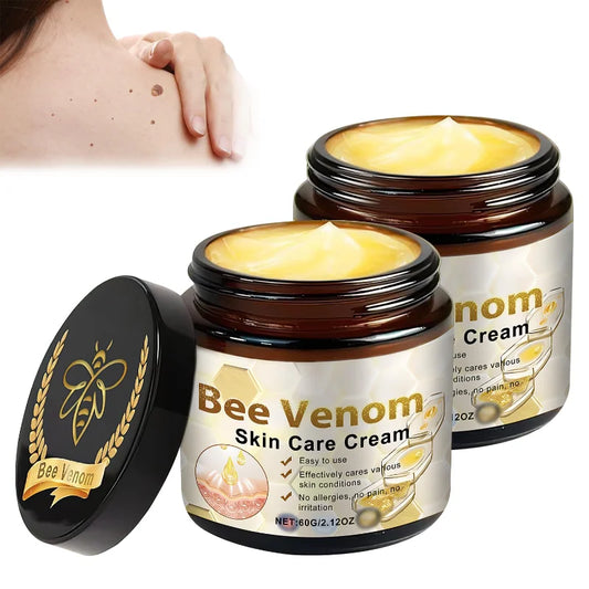 Professional Bee Venom Skin Treatment Cream Repair Gel Hydrating Moisturizing for All Skin Types(2PCS)