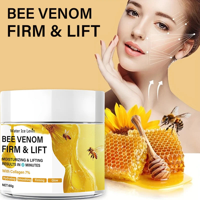 Bee Vemon Instant Facial Lifting Cream - 60g |   Firming and Rejuvenating Skin, Smoothing Fine Lines and Wrinkles |   All Skin Types