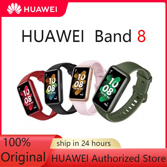 Original Huawei Band 8 Smart Blood Oxygen Heart Rate Sleep Sports Health Monitoring Payment NFC Watch.