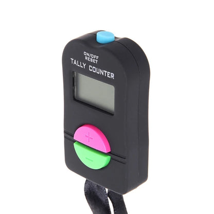 Digital Hand Tally Counter Electronic Manual Clicker Golf Gym Hand Held Counter 6.3x3.4x1.5cm