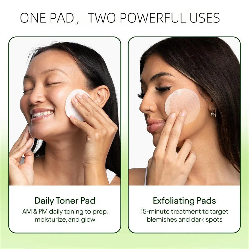 Korean Skincare Cleansing Pads Centella Asiatica Niacinamide Peptides Hydrating Facial Cotton Pads Minimizing Toner Pads