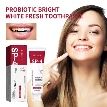 120g SP-4 Probiotic Whitening Shark Toothpaste Teeth Whitening Toothpaste Oral Care Toothpaste Fresh Breath Prevents Plaque