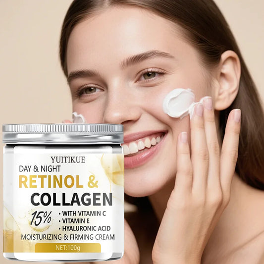 YUITlKUE Retinol & Collagen Moisturizing Firming Cream with Niacinamide & Vitamin C Lightweight non-greasy formula to firm skin