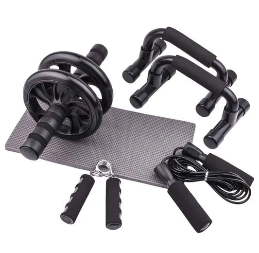#For  Portable Device 5-in-1 Abdominal Wheel Roller Kit Home Sports Workout Easy Assembly Wheel Roller Kit