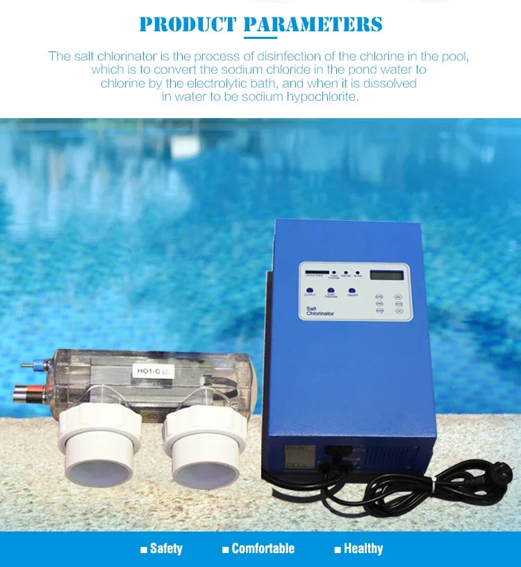 Swimming Pool SterilizerPool Cleaning Of Salt Water Chlorinator For Pool Disinfection Clean
