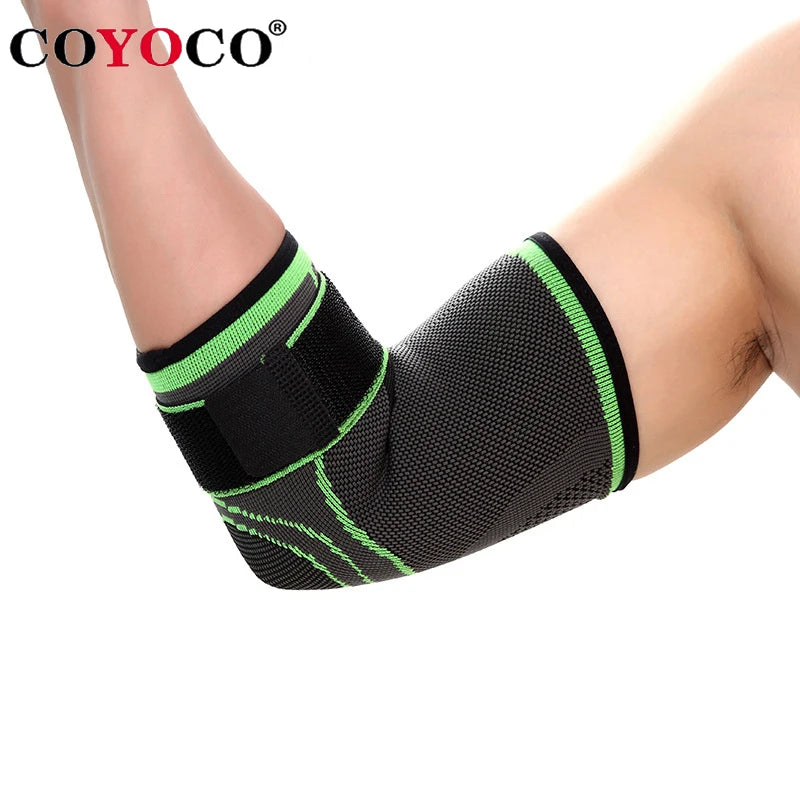 COYOCO Brand Bandage Elbow Pad Protect Support Knee Sleeve 1 Pcs Adjustable Sports Outdoor Cycling Gym Elbow Guard Brace Warm