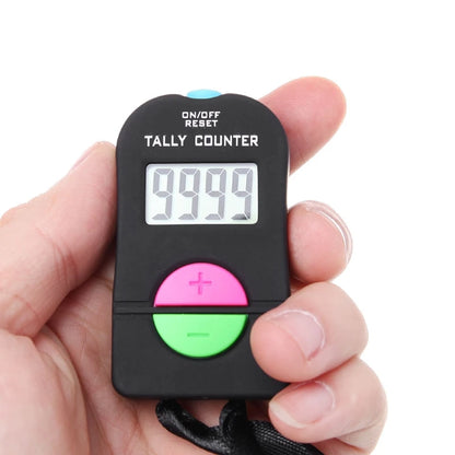 Digital Hand Tally Counter Electronic Manual Clicker Golf Gym Hand Held Counter 6.3x3.4x1.5cm