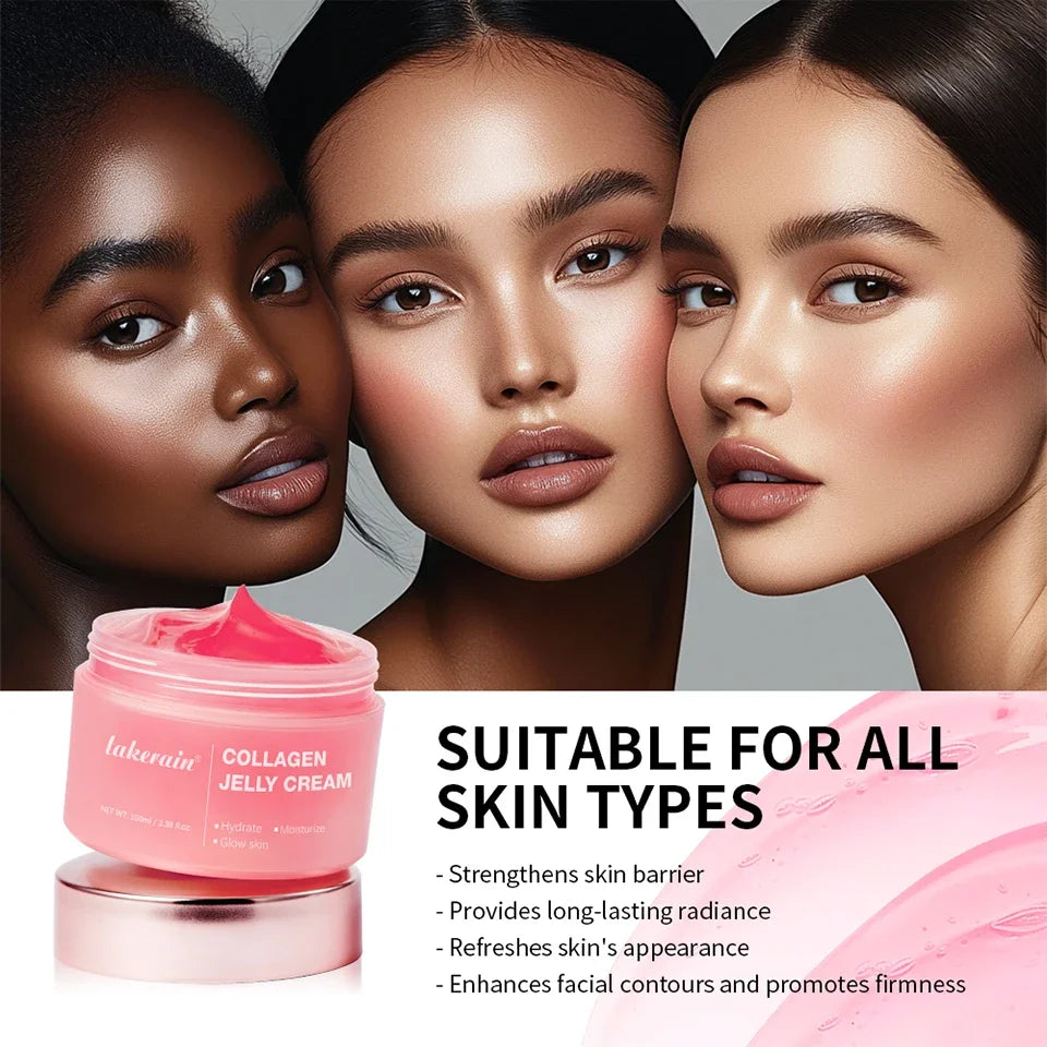 Collagen Jelly Cream Enhances Skin Barrier Moisture 24-hour Facial Shine Natural Ingredient Korean Face Care Products