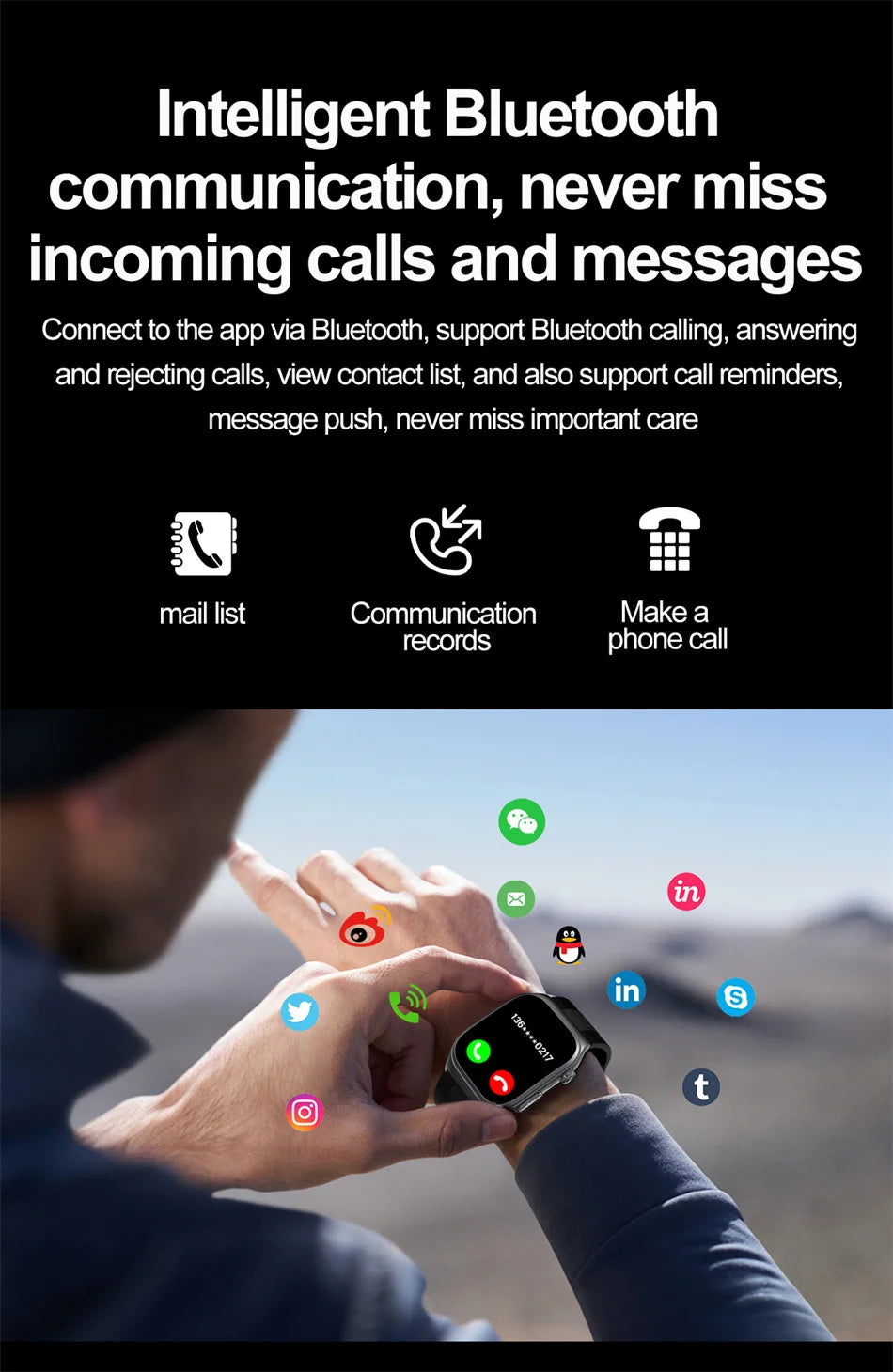 2025 New Health Monitor Smart Watch Blood Pressure Lipid Uric Acid ECG NFC Body Temperature Bluetooth Call Health Smartwatch