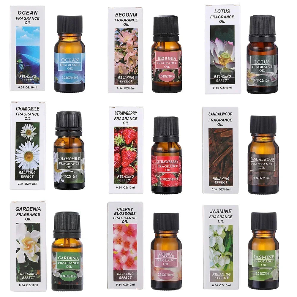 10ML Air Freshener Natural Plant Aromatherapy Essential Oil Air Conditioning Perfume Refill Aroma Diffuser Fragrance Humidifier