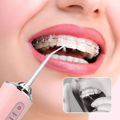 Mouth Washing Machine Powerful Portable Irrigator Dental Water Jet 3 Modes USB Rechargeable 4 Jet for Teeth  Cleaning Health