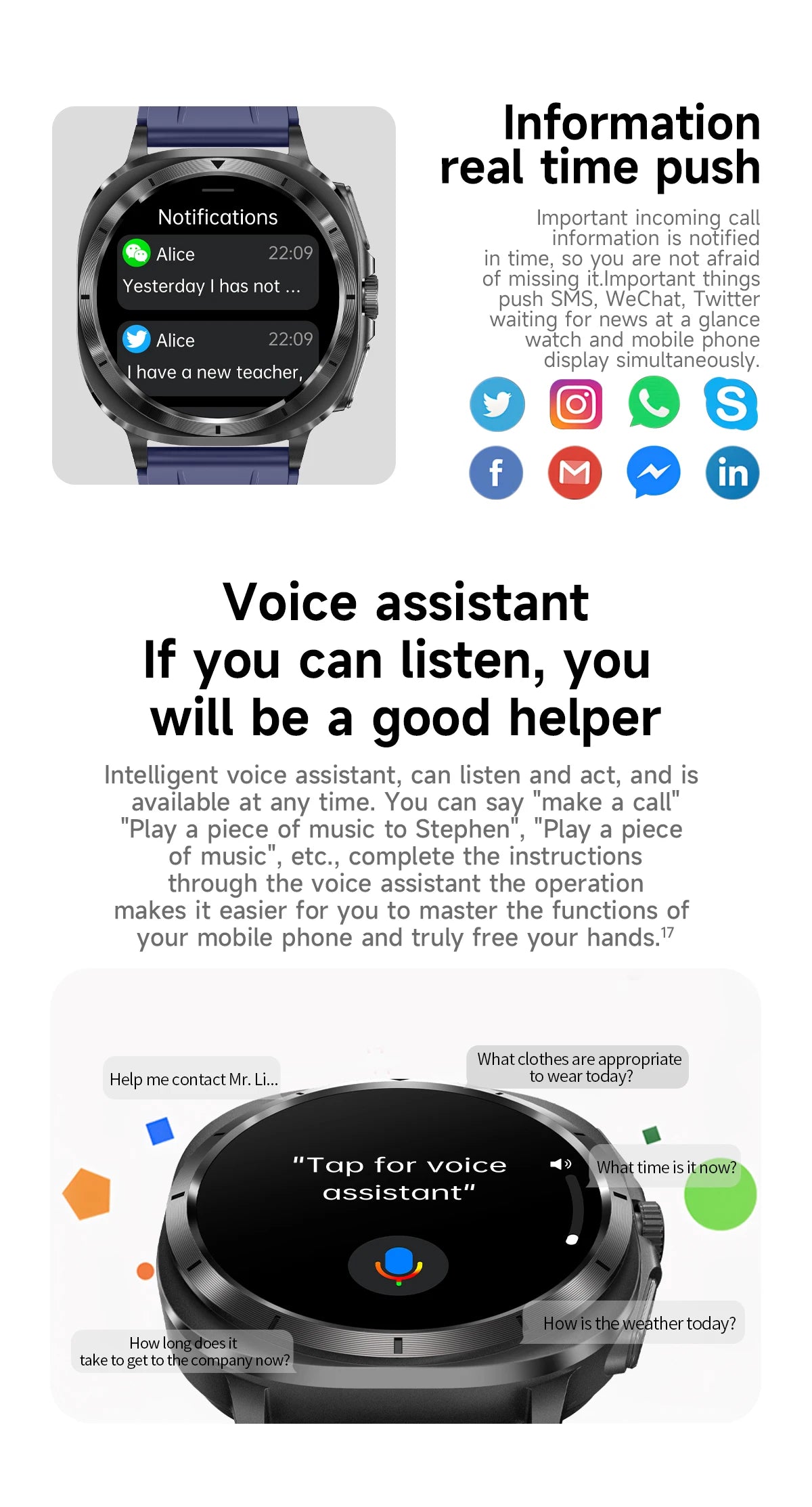 2025 NEW Health monitoring ECG+PPG Smart Watch Uric Acid Blood fat Blood Pressure High Precision Analysis Smart Watch Voice call