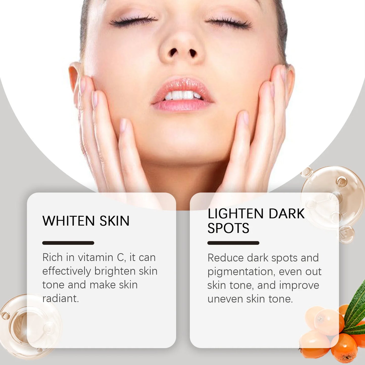 EELHOE Nicotinamide Facial Lightening Cream for Face Moisturizer Repair Brightening Skin Care Products Vitamin C Cream Capsules