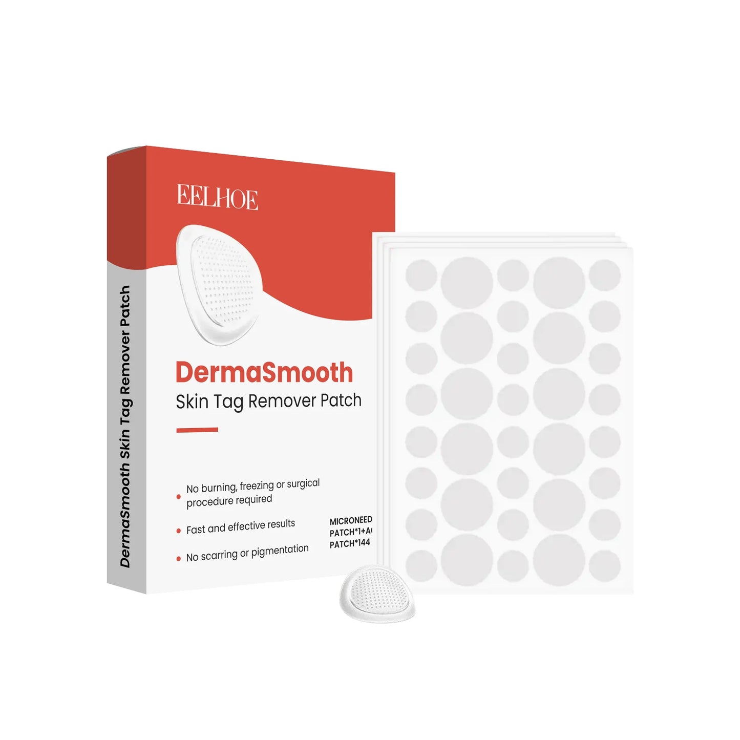 Skin care patch: A daily body care patch that gently cleanses the skin, clears acne, and is thin, invisible and transparent.