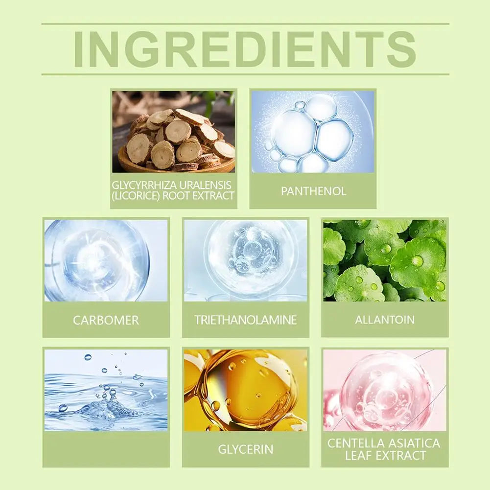 Centella Asiatica Soothing Moisturising facial Gel Deep Hydration Repairing Gel Skin Care For Women