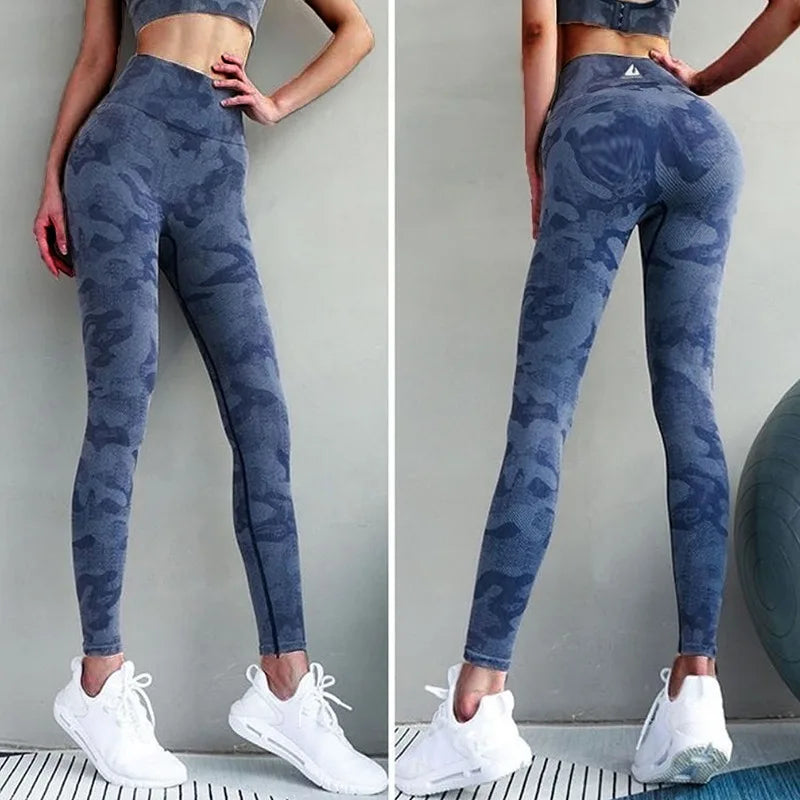 New Women High Waist Yoga Pants Leopard Print Workout Sports Trousers Running Fitness Gym Leggings Hip Lifting Leggings