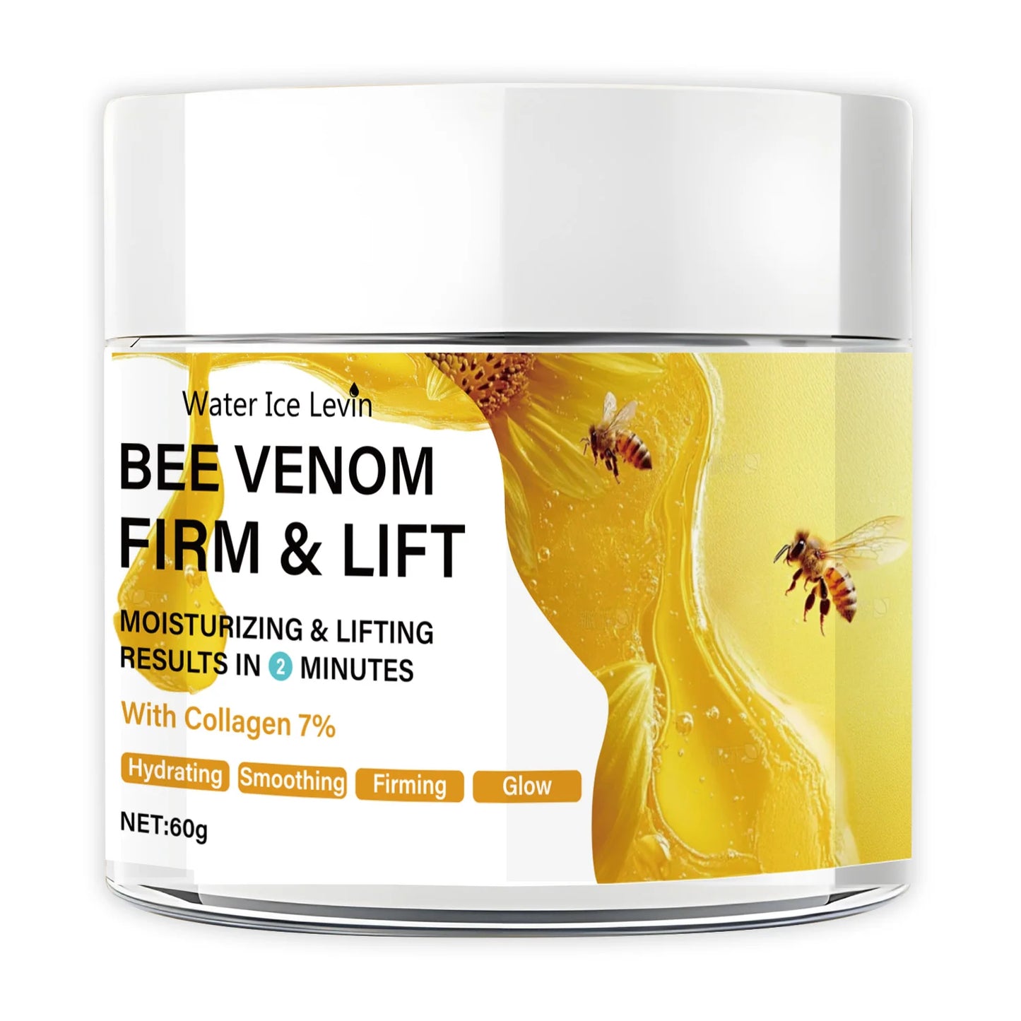 Bee Vemon Instant Facial Lifting Cream - 60g |   Firming and Rejuvenating Skin, Smoothing Fine Lines and Wrinkles |   All Skin Types