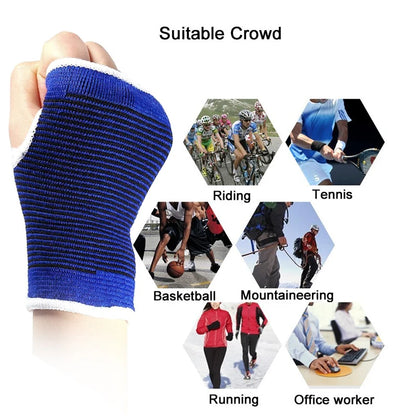 Tcare 1Pair Wrist Hand Brace Gym Sports Support Wrist Gloves Hand Palm Gear Protector Carpal Tunnel Tendonitis Pain Relief New