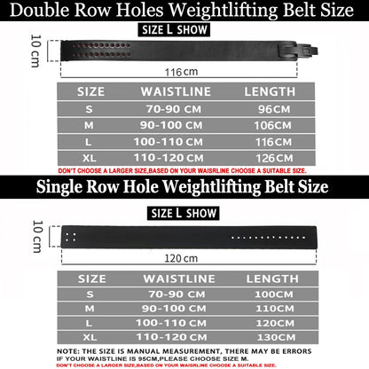 Weightlifting Leather Wide Belt Fitness Protective Gear Powerlifting Belty Gym Barbell Squat Deadlift Strength Waist Support